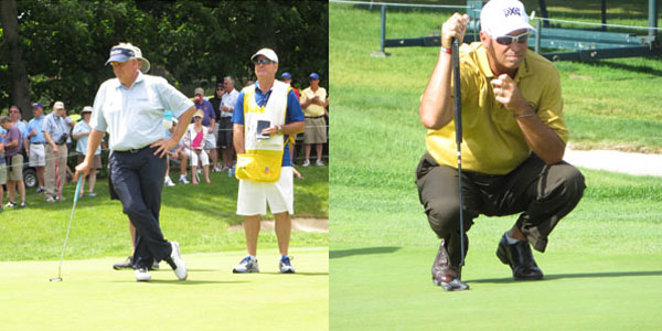 Colin Montgomerie and Rocco Mediate